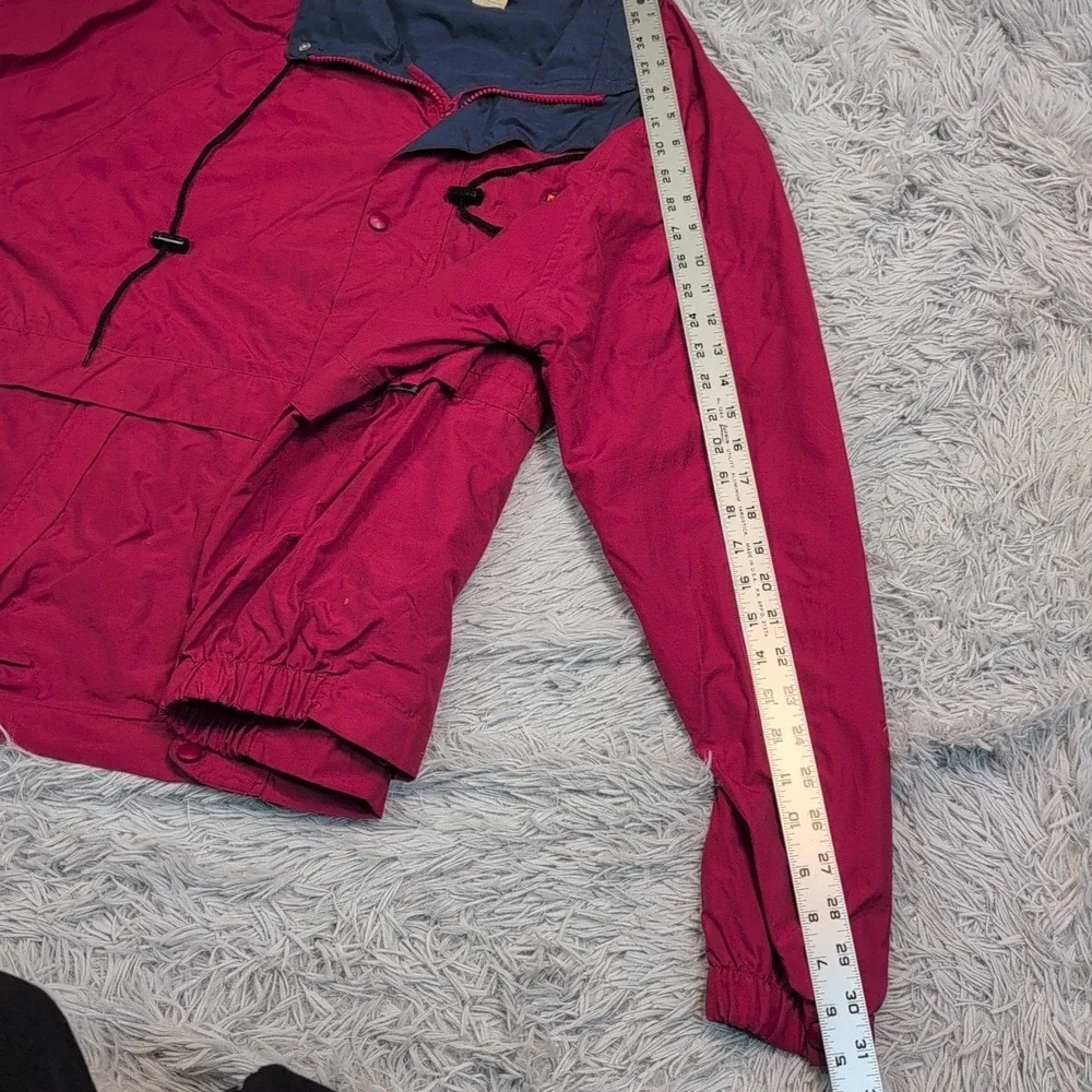 Vintage Cooperstown Jacket Mens XL Red Windbreaker Pockets Dreams Park Zip‎ Up